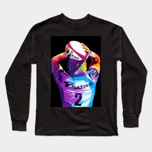 Rugby Union Player Pop Art Long Sleeve T-Shirt